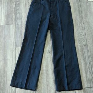 Dark blue pin striped dress slacks